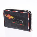 GUCCI Gucci Night Courier Purses Black 496343 Unisex GG Sprim Canvas Coin Case B Rank Used Silgrin