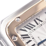 Cartier Cartier Santosugalbe LM Boys SS / YG Watch Automatic Wound White Flight A Rank Used Sinkjo