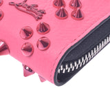 Christian Louboutin Christian Louboutin Fastener Long Wallet Spike Studs Pink Women's Curf Long Wallet Unused Silgrin