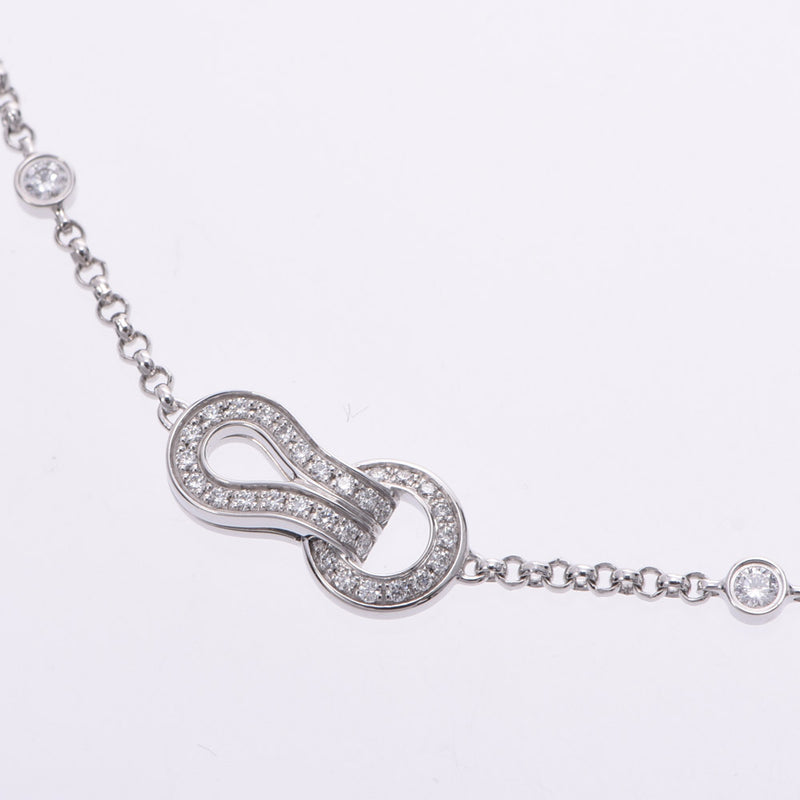 CARTIER Cartier Agraf Ladies K18WG/Diamond Necklace A Rank Used Ginzo