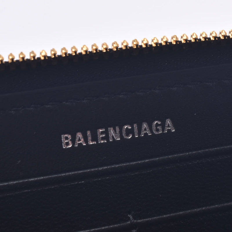 Balenciaga Valenciaga Everyday Round Fastener Long Wallet Black Gold Bracket 594290 Unisex Curf Long Wallet Unused Silgrin