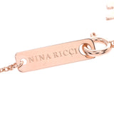 NINA RICCI ニナリッチ 色石 リーフモチーフ レディース K18PG ネックレス Aランク 中古 銀蔵