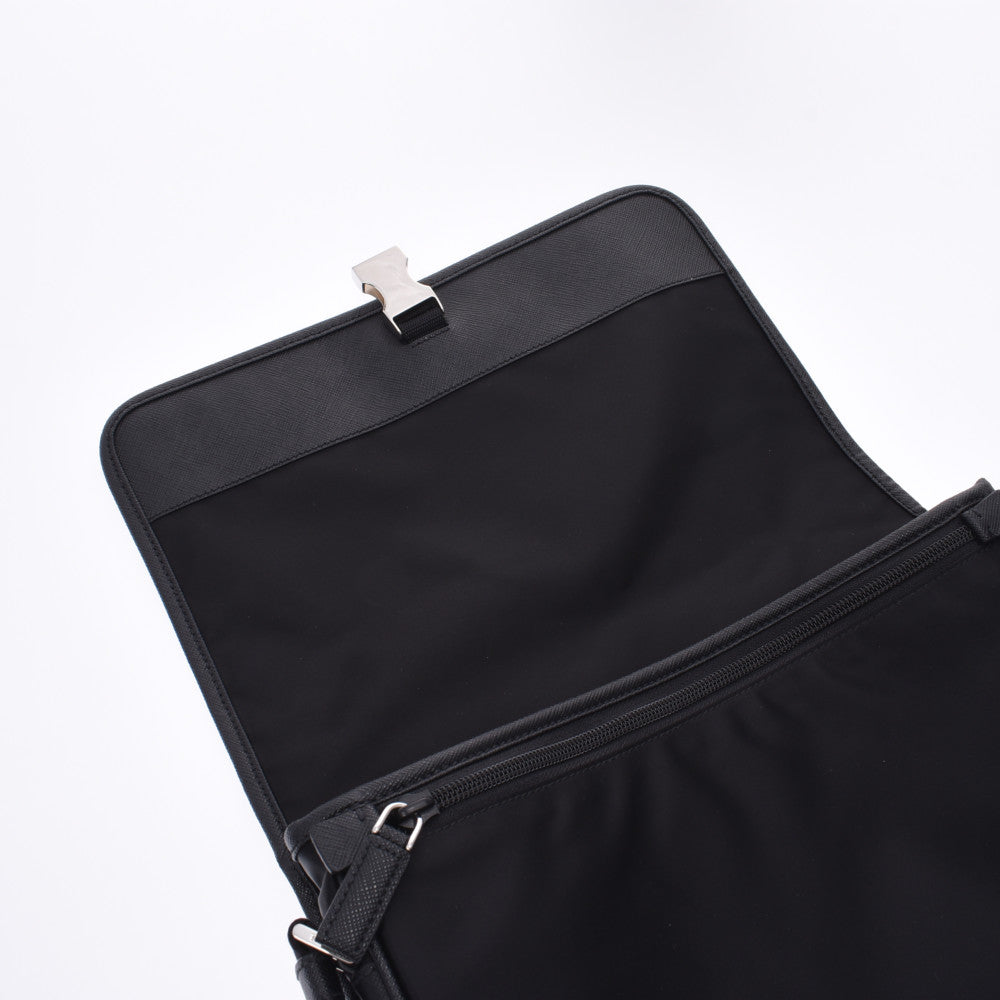 プラダ/ショルダーバッグ/黒/ナイロン×レザーの買取実績【ブラン