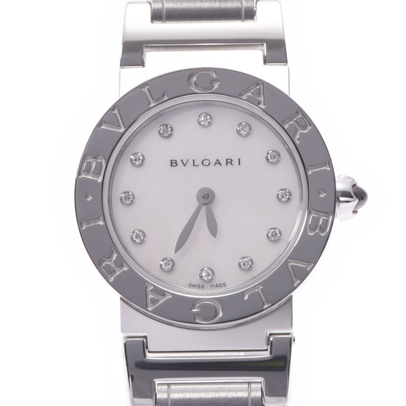 Bvlgari Bulgari Burgari Bulli Gari 26 12P Diamond BBL26S女士SS Wath Quartz Shell图A-Rank使用水池