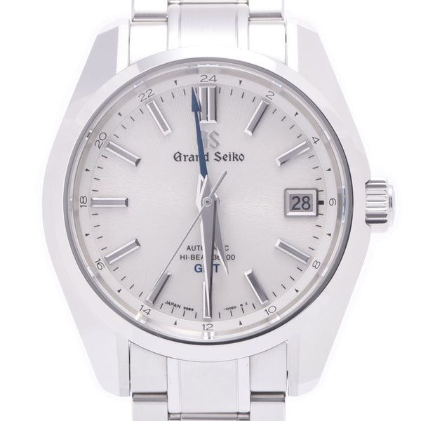 Grand Seiko mechanical high beat GMT sbgj201 Mens SS Watch