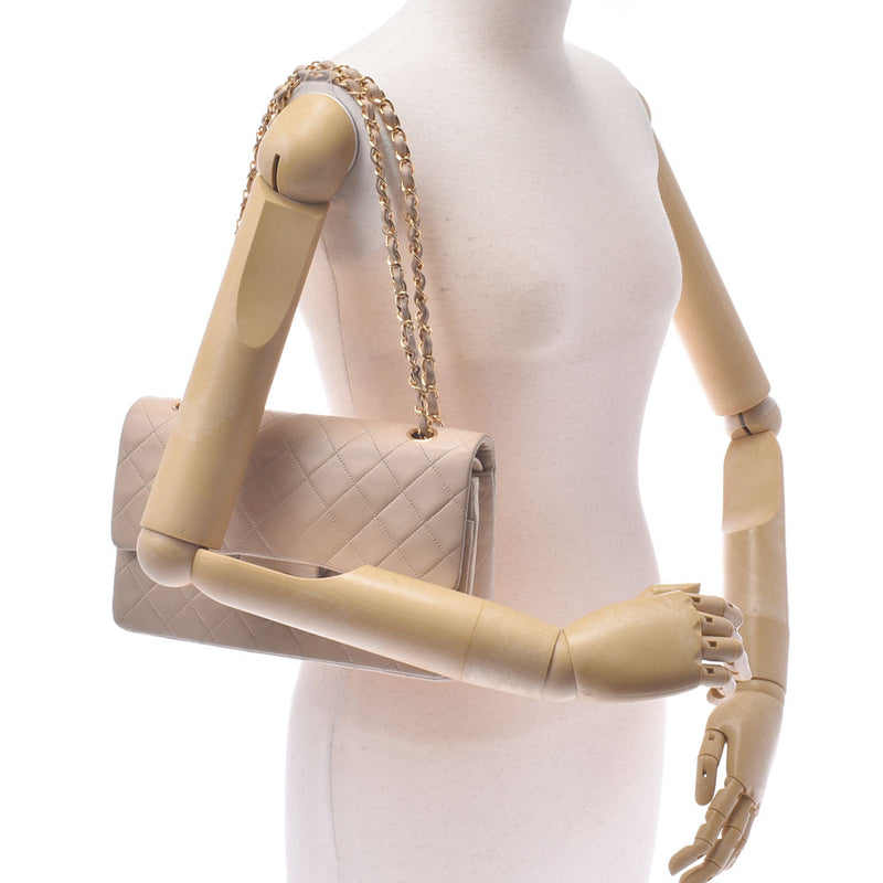 CHANEL Chanel Matrasse Chain Shoulder 25CM Negel Biggle Gold Bracket Ladies Lambskin Shoulder Bag B Rank Used Sinkjo