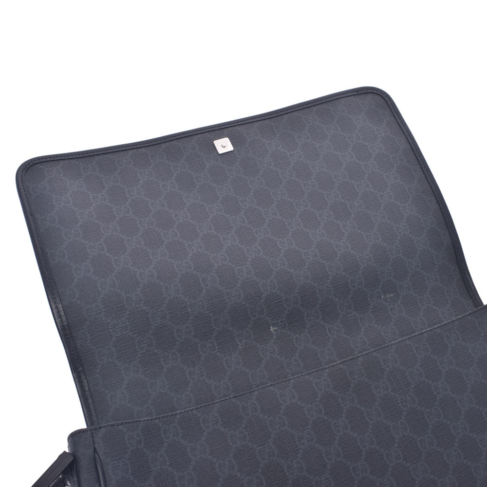 グッチGGスプリーム ショルダーバッグ ダークグレー メンズ  