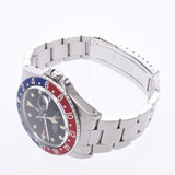 ROLEX Rolex GMT Master Red Blue Bezel No Fuchi 16750 Men's SS Watch Automatic Black Dial AB Rank Used Ginzo