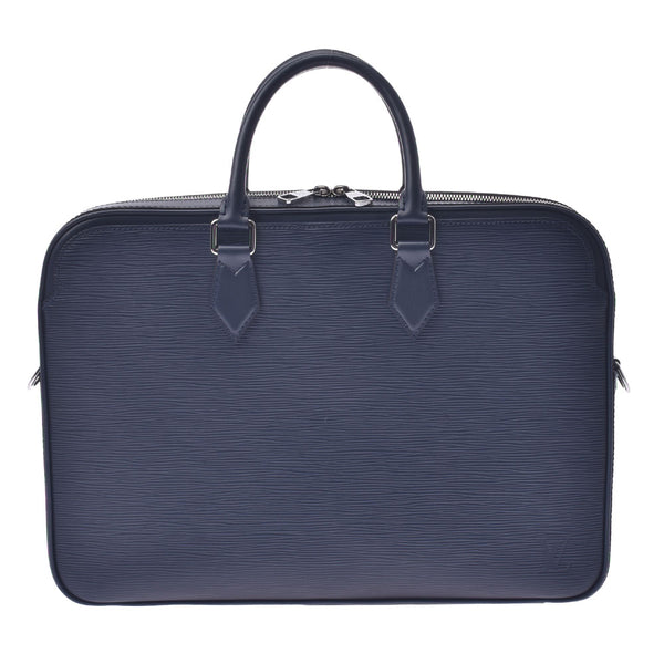 Louis Vuitton Louis Vuitton Epidandy Brief Case Blue Marine M54405 Men's Epireser Business Bag Unused Silgrin
