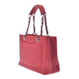 Chanel Chanel Matrasse GST Chain Tote Red Silver Bracket Ladies Caviar Skin Tote Bag A-Rank Used Sinkjo