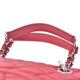 Chanel Chanel Matrasse GST Chain Tote Red Silver Bracket Ladies Caviar Skin Tote Bag A-Rank Used Sinkjo