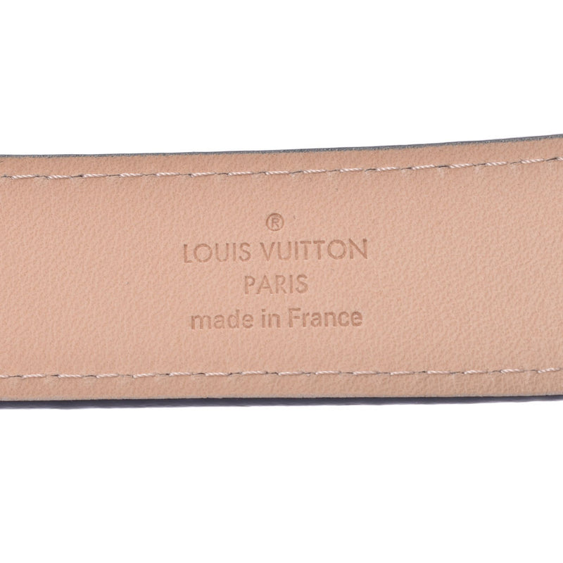 Louis Vuitton Louis Vuitton Verni San Tool Mini 25mm Size 80cm Noir M9527 Unisex Monogramvern Belt AB Rank Used Silgrin