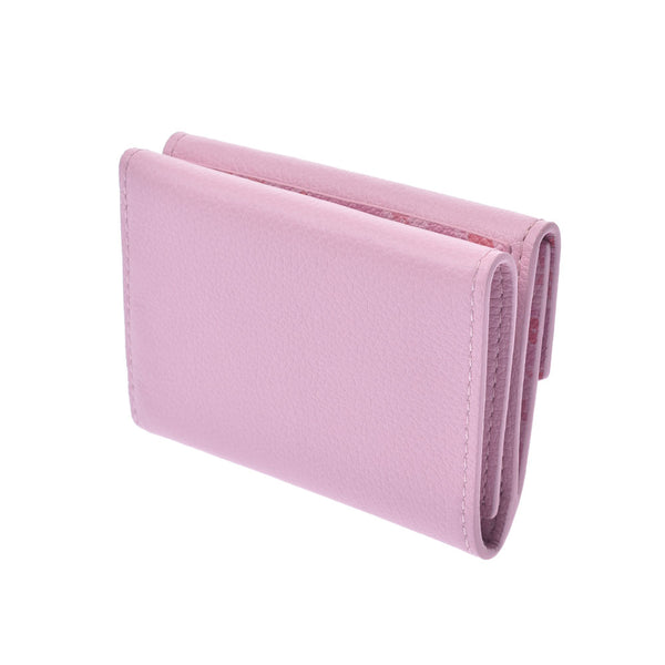 Louis Vuitton Louis Vuitton Portfoille Rock Me Japan Limited Lights Pink M80088 Ladies Leather Three Folded Wallets New Sinkjo