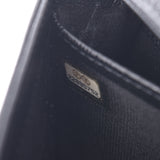 Chanel Chanel Cameria Two-fold wallet Black Women's Caviar Skin Long Wallet Unused Silgrin