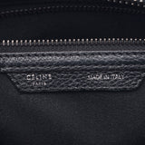 CELINE セリーヌ ラゲージ マイクロショッパー 黒 レディース カーフ ハンドバッグ Bランク 中古 銀蔵