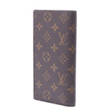 Louis Vuitton Louis Vuitton Monogram Portfoille Braza Brown M66540 Men's Monogram Canvas Long Wallet New Sanko