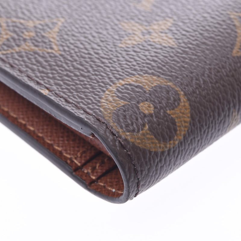 Louis Vuitton Louis Vuitton Monogram Portfoille Braza Brown M66540 Men's Monogram Canvas Long Wallet New Sanko