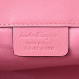 Salvatore Ferragamo Ferragamo Studio包粉红色的银色支架女士Curf Handbags Ab等级使用Silgrin
