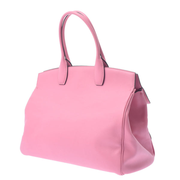 Ferragamo Ferragamo studio Bag Pink Silver Metallic ladies calf handbag