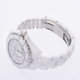 CHANEL Chanel J12 33mm 12P Diamond H1628 Boys White Ceramic/SS Watch Quartz White Dial AB Rank Used Ginzo