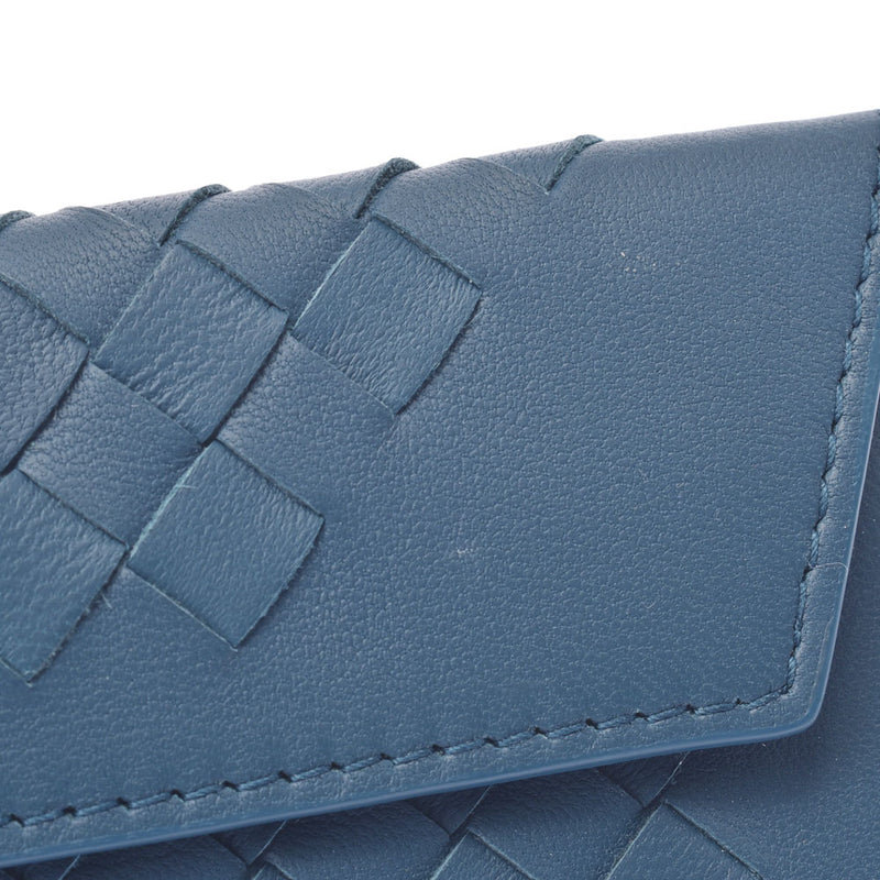 Bottegaveneta Bottega Veneta Intrechart Pouch Set Blue Unisex Ramskin Pouch New Sanko