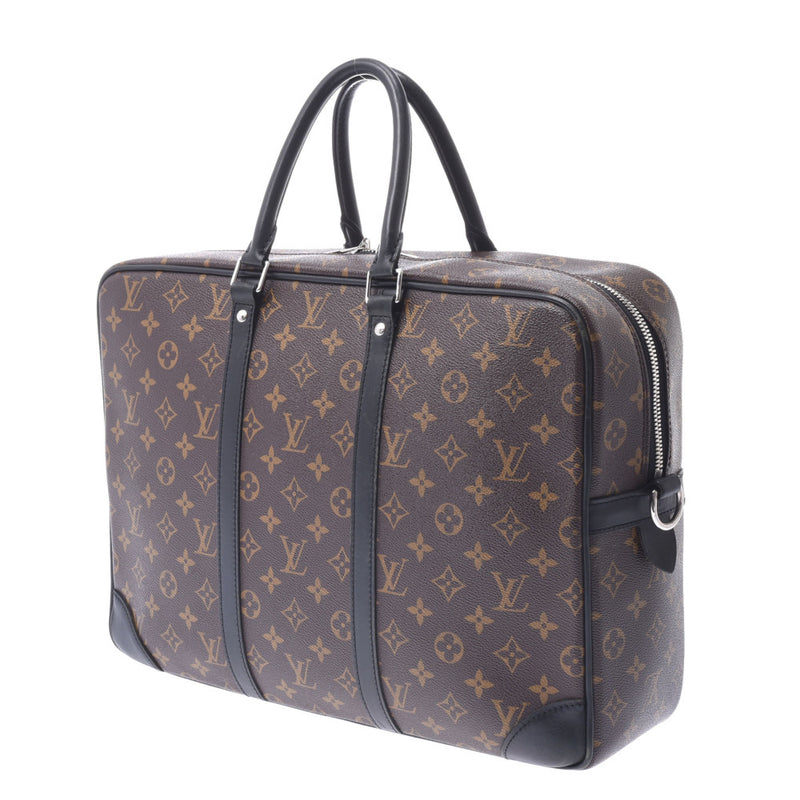 LunaShops【鑑定済】LOUIS VUITTON ポルトドキュマン ヴォワヤージュ ブラック