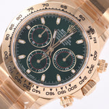 [现金特价]未使用的劳力士劳力士Daytona 116508男士YG手表自动绿色表使用Silgrin