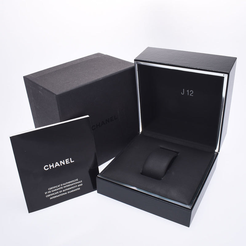 CHANEL Chanel J12 38mm 12P Diamond H1626 Boys Black Ceramic / SS Watch Automatic Black Table A-Rank Used Silgrin