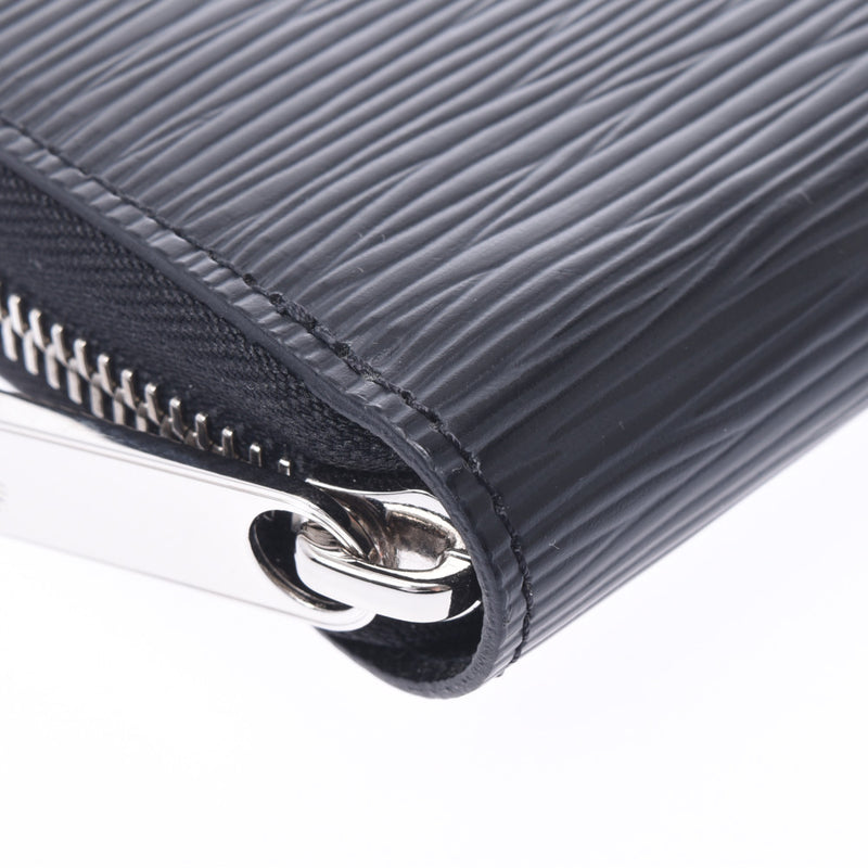 Louis Vuitton Louis Vuitton Epi Zippy Wallet Noir Silver Bracket M61857 Unisex Epireser Long Wallet New Sanko