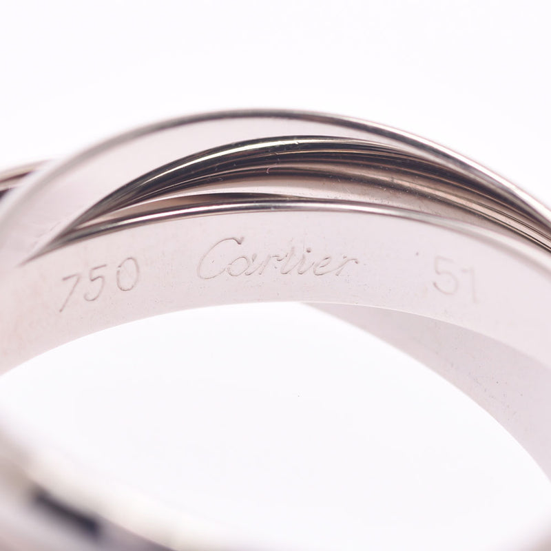 Cartier Cartier Trinity Ring # 51 11 Ladies K18WG Ring / Ring A-Rank Used Silgrin