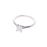 CARTIER Cartier Solitaire 1895 Diamond 0.52ct Single Plate Dialing #50 9.5 Ladies Pt950 Platinum Ring Ring A Rank Used Ginzo