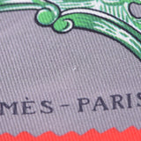 Hermes Hermes Etriers Remix Twilley Gray Women Silk 100% Scarf New Silgrin