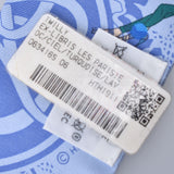 Hermes Hermes EX-Libris Les Parisie Extribris Paris Genne Twilley Water Ladies Silk 100% Scarf New Sink