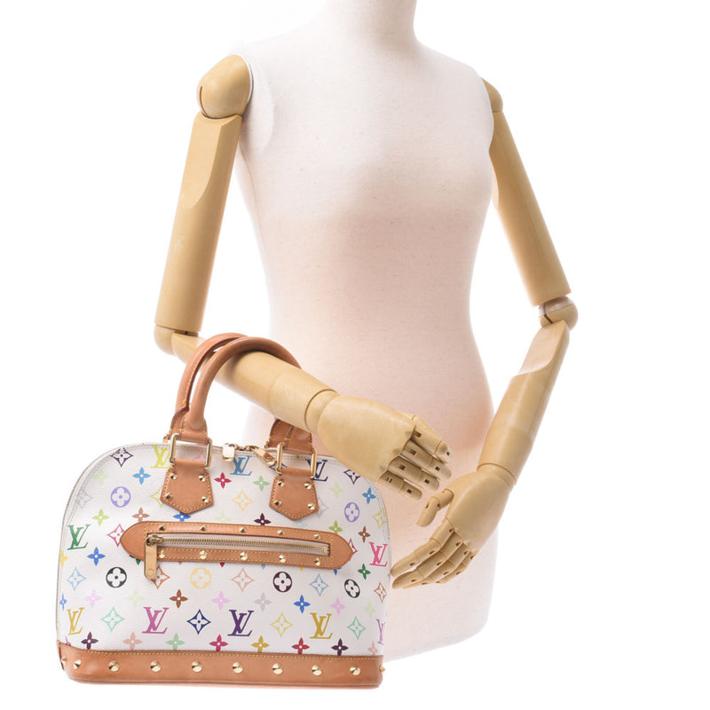 LOUIS VUITTON ルイヴィトン マルチカラー アルマ ブロン(白) M92647 レディース モノグラムマルチカラー ハンドバッグ Bランク 中古 銀蔵