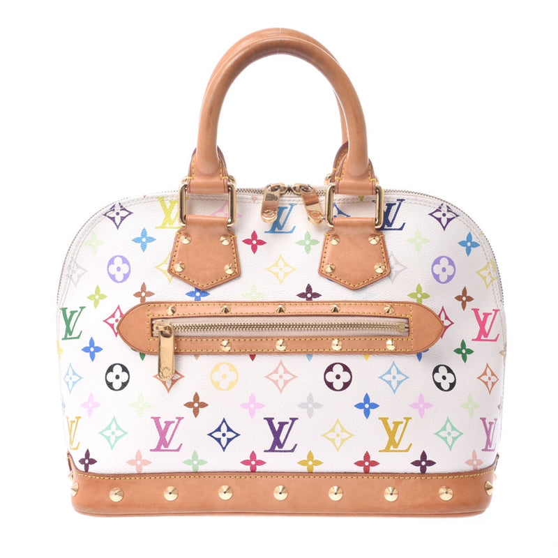 LOUIS VUITTON ルイヴィトン マルチカラー アルマ ブロン(白) M92647 レディース モノグラムマルチカラー ハンドバッグ Bランク 中古 銀蔵