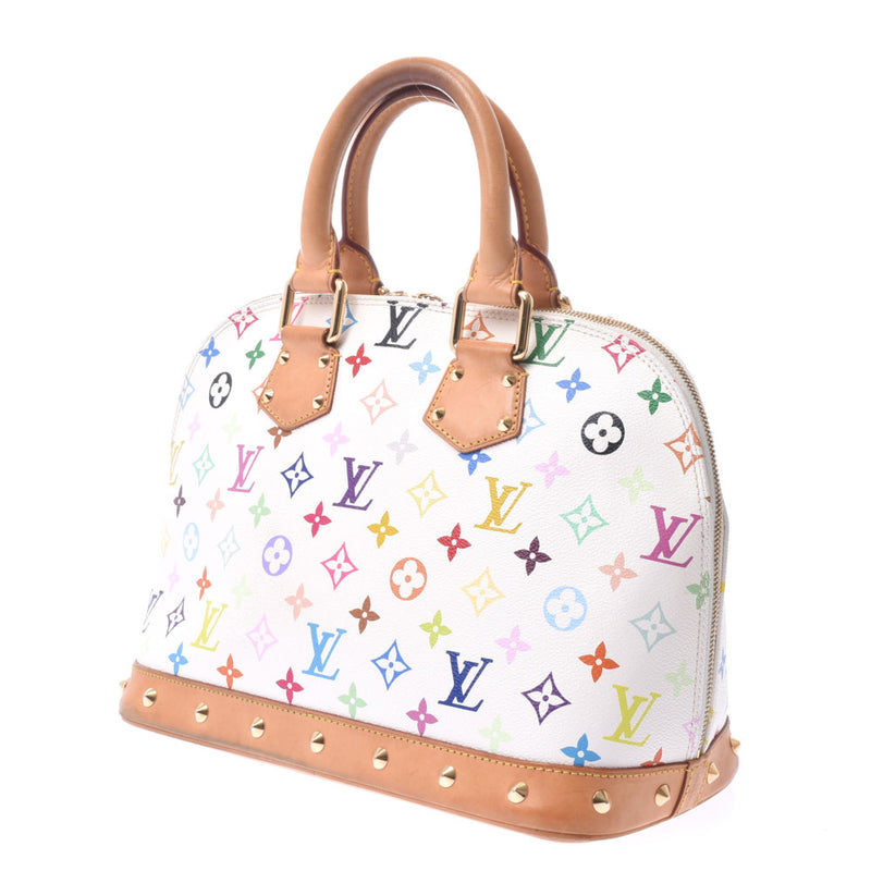 LOUIS VUITTON ルイヴィトン マルチカラー アルマ ブロン(白) M92647 レディース モノグラムマルチカラー ハンドバッグ Bランク 中古 銀蔵