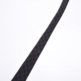 LOUIS VUITTON 路易威登克拉维特达米尔经典黑色/灰色 M78752 男士丝绸 100% 领带 A 级二手银藏