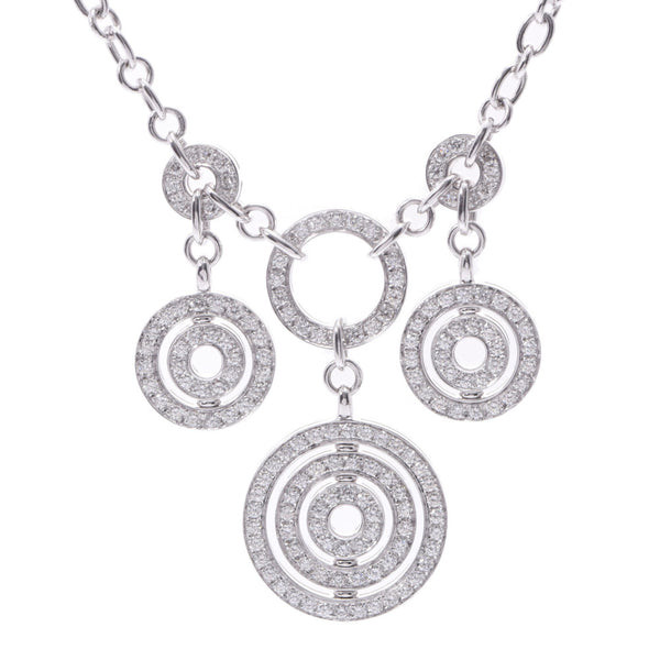 BVLGARI Bvlgari Astrale Cherki Unisex Diamond / K18WG Necklace A Rank Used Ginzo