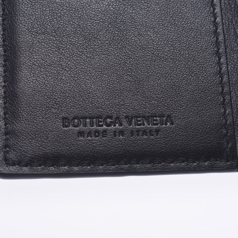 Bottegaveneta Bottega Veneta Intrechart Black P01252006K Unisex Ramskin Card Case AB Rank Used Silgrin