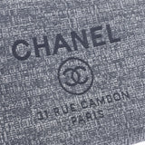 CHANEL Chanel Deauville Clutch Bag Gray Women's Tweed Second Bag A-Rank Used Silgrin