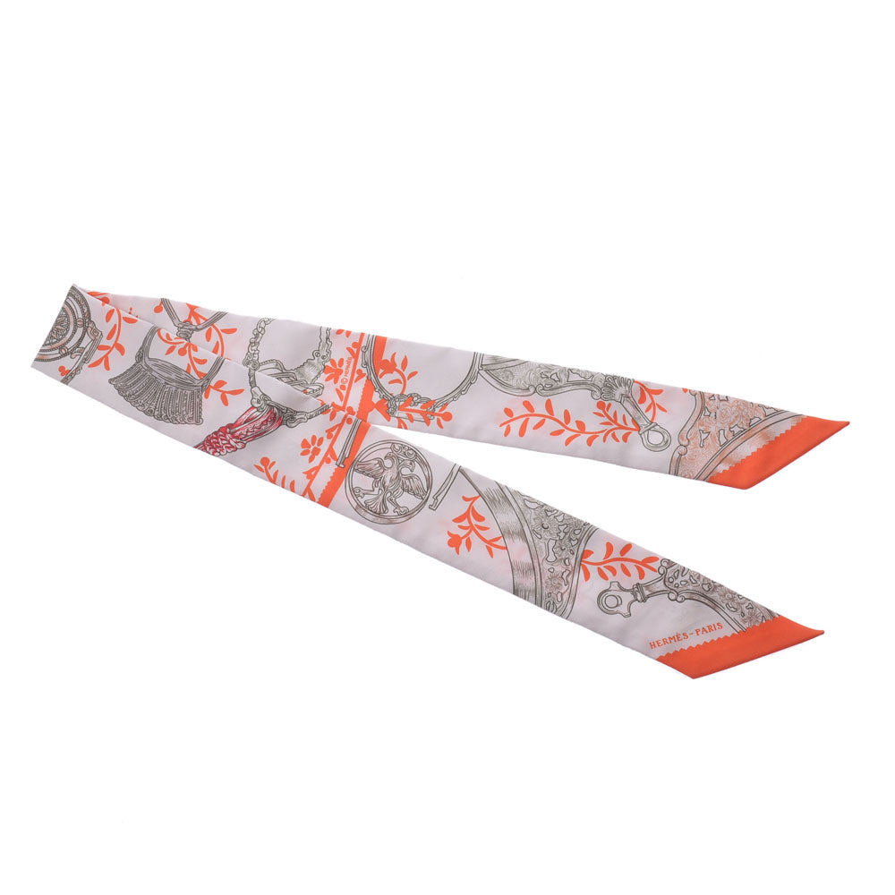 ⭐️美品⭐️ エルメス ツイリー 鐙リミックス スカーフ オレンジ エルメスツイリー 鐙・リミックス/Etriers Remix オレンジ