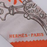 Hermes Hermes Etriers Remix / 鐙 · Remix Twilley Silver System / Orange Women Silk 100% Scarf New Sinkjo