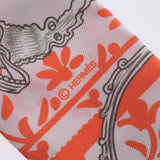 Hermes Hermes Etriers Remix / 鐙 · Remix Twilley Silver System / Orange Women Silk 100% Scarf New Sinkjo