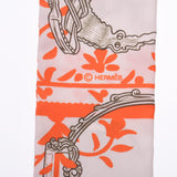 Hermes Hermes Etriers Remix / 鐙 · Remix Twilley Silver System / Orange Women Silk 100% Scarf New Sinkjo