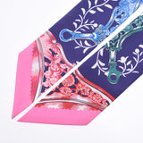 Hermes Hermes Etriers Remix / 鐙 / Remix Twilley Blue / Rose Women Silk 100% Scarf New Sinkjo