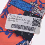 HERMES Hermes Etriers Remix/鐙 Remix Twiry Orange Ladies Silk 100% Scarf New Ginzo