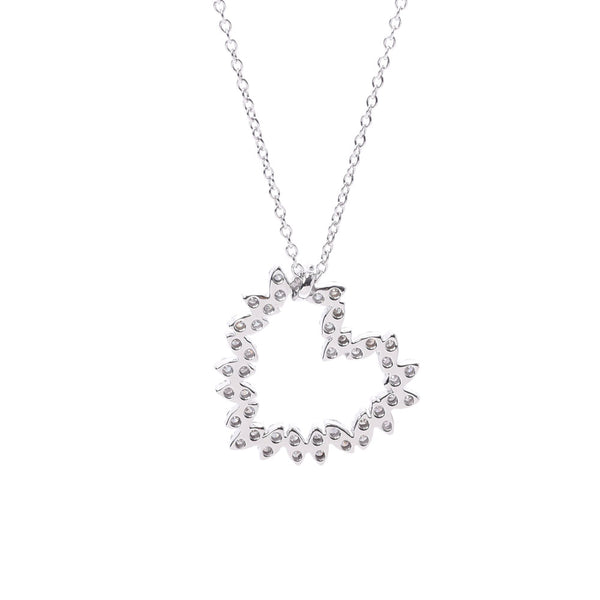 Damiani Damiani Lumina Heart Necklace Women's K18WG / Diamond Necklace A-Rank Used Sinkjo