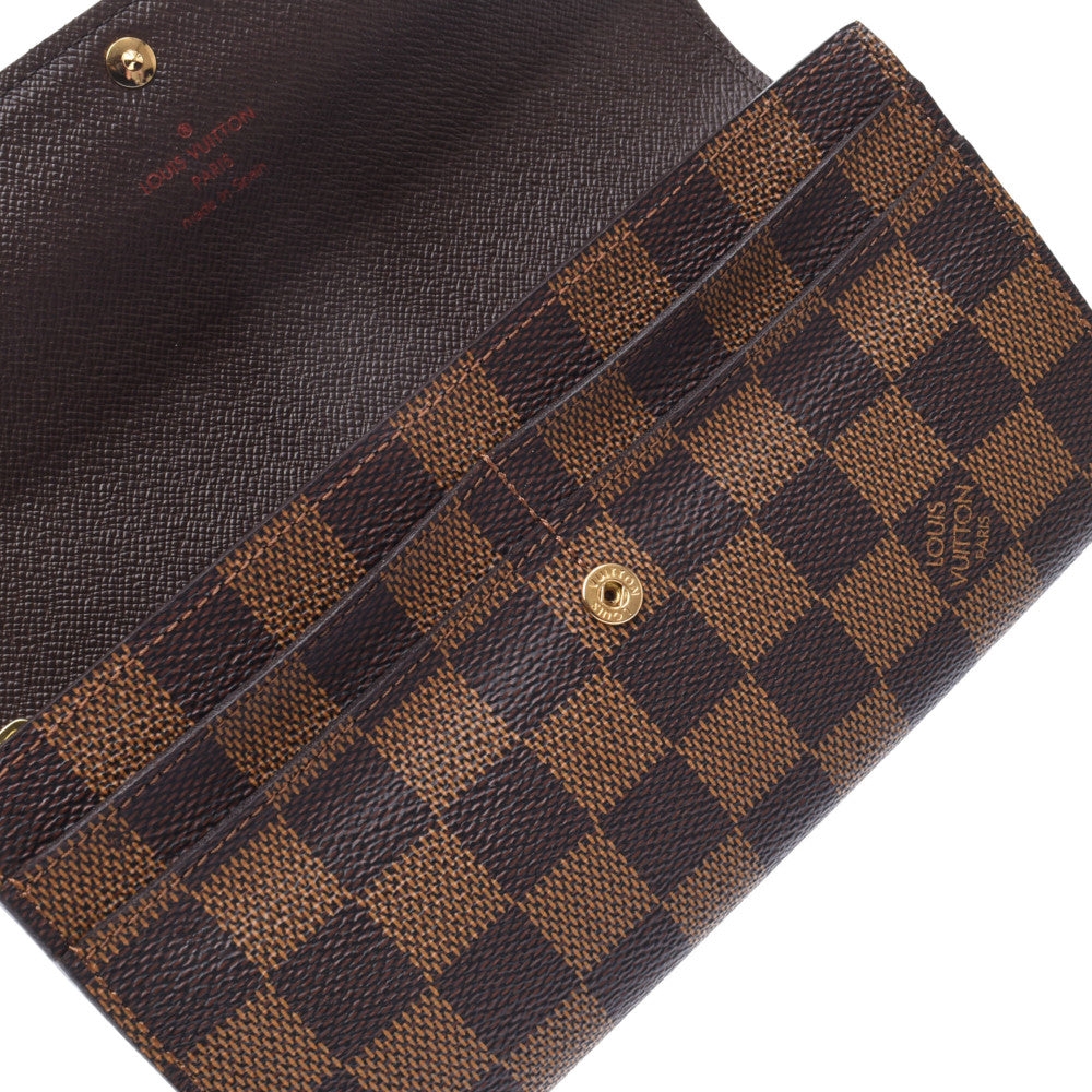 ルイヴィトンポルトフォイユサラ 旧型 14137 ブラウン ユニセックス ダミエキャンバス 長財布 N61734 LOUIS VUITTON 中古 –  銀蔵オンライン