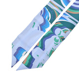 Hermes Hermes Twilley Brid De Gala Shadow / Brides de Gala Shadow Green / Purple Ladies Silk 100% Scarf New Single Sinkjo