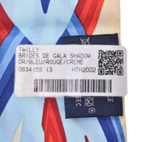 HERMES Hermes Twidd du Gala Shadow/Brides de Gala Shadow Light Blue Ladies Silk 100% Scarf New Ginzo